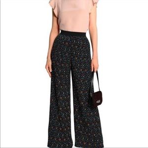 Maje wide leg floral pants